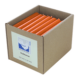 Stabkerzen aus Paraffin, 110/13 mm, Orange, KERZENFARM HAHN, Brenndauer ca. 2h, 49 Stück pro Verpackung