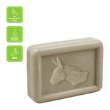 Ovis Eselmilchseife Salbei-Moschus, 100% Bio, für die tägliche Dusche, eckig, 100 g