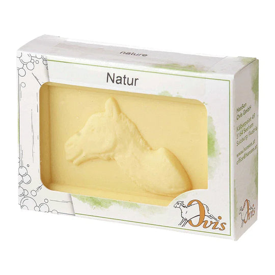 Kamelmilchseife Natur, 100% Bio, für die tägliche Dusche, eckig, 100 g, verpackt