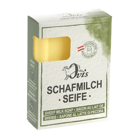 Ovis Schafmilchseife Arnika, 100% Bio, für die tägliche Dusche, eckig, 100 g, verpackt