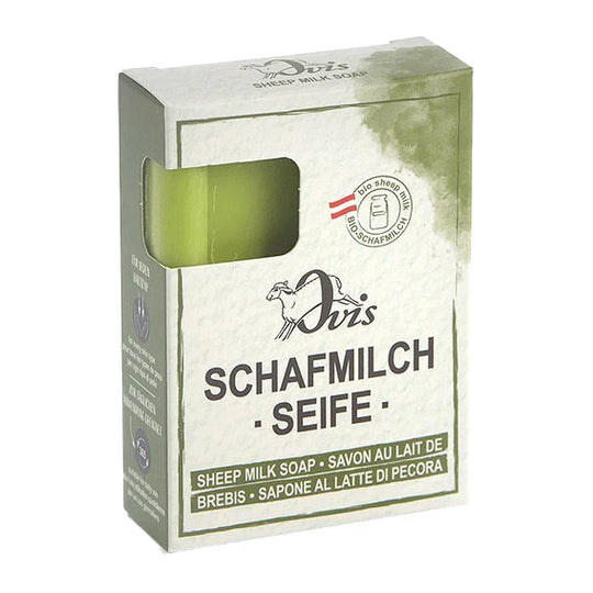 Ovis Schafmilchseife Eisenkraut, 100% Bio, für die tägliche Dusche, eckig, 100 g, verpackt