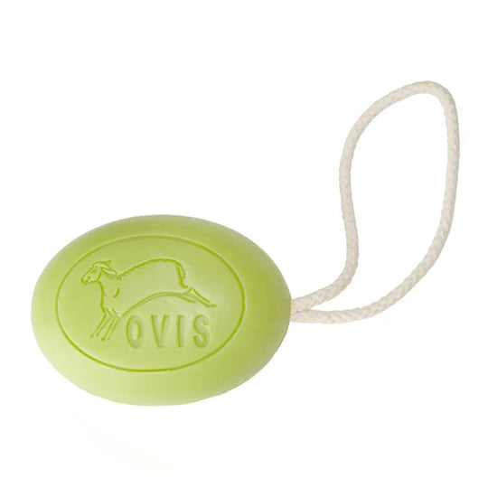 Ovis Schafmilchseife Eisenkraut mit Kordel, 100% Bio, für die tägliche Dusche, oval, 200 g
