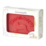 Ovis Schafmilchseife Granatapfel, 100% Bio, für die tägliche Dusche, eckig, 100 g, verpackt - luterna.de