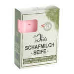 Ovis Schafmilchseife Himbeer-Spritz, 100% Bio, für die tägliche Dusche, eckig, 100 g, verpackt