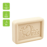 Ovis Schafmilchseife Ingwer-Limette, 100% Bio, für die tägliche Dusche, eckig, 100 g