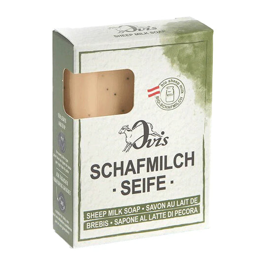 Ovis Schafmilchseife Küchenseife, 100% Bio, für die tägliche Dusche, eckig, 100 g, verpackt