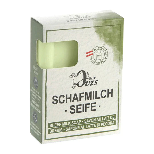 Ovis Schafmilchseife Maiglöckchen, 100% Bio, für die tägliche Dusche, eckig, 100 g, verpackt