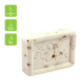 Ovis Schafmilchseife Olive-Weiß, 100% Bio, für die tägliche Dusche, eckig, 100 g - luterna.de