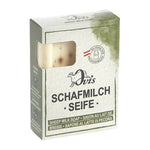 Ovis Schafmilchseife Olive-Weiß, 100% Bio, für die tägliche Dusche, eckig, 100 g, verpackt