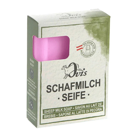 Ovis Schafmilchseife Passionsblume, 100% Bio, für die tägliche Dusche, eckig, 100 g, verpackt