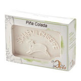 Ovis Schafmilchseife Piña Colada, 100% Bio, für die tägliche Dusche, eckig, 100 g, verpackt - luterna.de