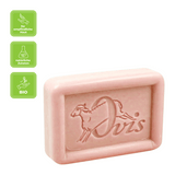 Ovis Schafmilchseife Rose, 100% Bio, für die tägliche Dusche, eckig, 100 g - luterna.de