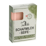 Ovis Schafmilchseife Rose, 100% Bio, für die tägliche Dusche, eckig, 100 g, verpackt