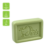 Ovis Schafmilchseife Rosmarin-Orange, 100% Bio, durchblutungsfördernd, entzündungshemmend, für die tägliche Dusche, eckig, 100 g