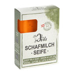 Ovis Schafmilchseife Sanddorn, 100% Bio, für die tägliche Dusche, eckig, 100 g, verpackt