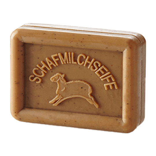 Ovis Schafmilchseife Sandelholz, 100% Bio, für die tägliche Dusche, eckig, 100 g