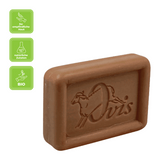 Ovis Schafmilchseife Sandelholz, 100% Bio, für die tägliche Dusche, eckig, 100 g, verpackt - luterna.de