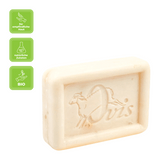 Ovis Schafmilchseife Schwefelwasser, 100% Bio, für die tägliche Dusche, eckig, 100 g, verpackt - luterna.de