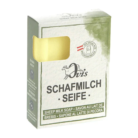 Ovis Schafmilchseife Sommerfrische, 100% Bio, für die tägliche Dusche, eckig, 100 g, verpackt