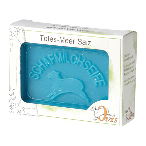 Ovis Schafmilchseife Totes-Meer-Salz, 100% Bio, für die tägliche Dusche, eckig, 100 g, verpackt - luterna.de