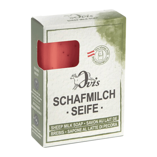 Ovis Schafmilchseife Wassermelone, 100% Bio, für die tägliche Dusche, eckig, 100 g, verpackt