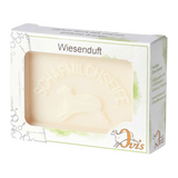 Ovis Schafmilchseife Wiesenduft, 100% Bio, für die tägliche Dusche, eckig, 100 g, verpackt - luterna.de
