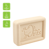 Ovis Schafmilchseife Zirbe, 100% Bio, für die tägliche Dusche, eckig, 100 g, verpackt - luterna.de