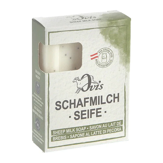 Ovis Schafmilchseife für Männer, 100% Bio, für die tägliche Dusche, eckig, 100 g, verpackt