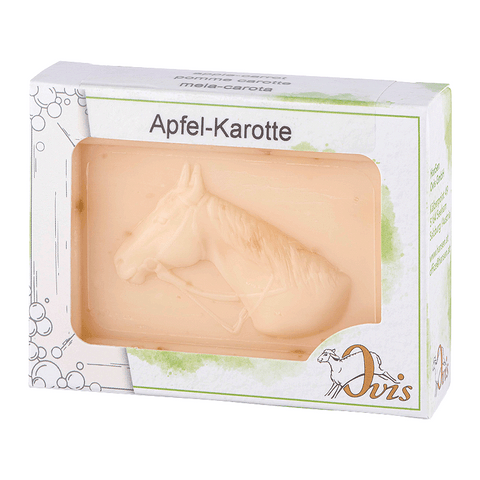 Ovis Stutenmilchseife Apfel-Karotte, 100% Bio, 100 g, verpackt