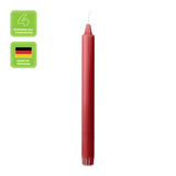 PURE NATURAL WAX Stabkerzen, Karminrot, WENZEL, 250/23 mm, Brenndauer ca. 10h, plastikfrei, 4 Stück