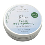 Feste Haarspülung – Pur, THOMA Naturseifen-Manufaktur, handgefertigt & vegan, ohne Duftstoffe, Aludose, Haarpflege