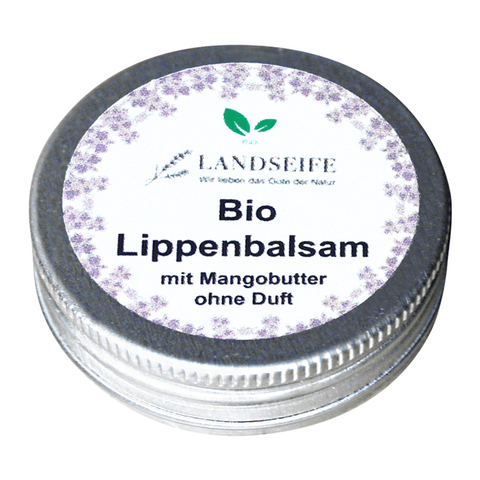 Lippenbalsam Pure Mangobutter, Landseife Naturkosmetik, 100% Bio, handgefertigt & vegan, 10 g