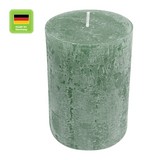 RUSTIC-Stumpenkerze Efeu, WENZEL, 80/70 mm, Brenndauer ca. 34h, selbstverlöschend