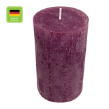 RUSTIC-Stumpenkerze Erika, WENZEL, 110/60 mm, Brenndauer ca. 38h, selbstverlöschend