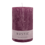 RUSTIC-Stumpenkerze Erika, WENZEL, 110/70 mm, Brenndauer ca. 51h, selbstverlöschend