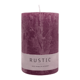 RUSTIC-Stumpenkerze Erika, WENZEL, 110/70 mm, Brenndauer ca. 51h, selbstverlöschend