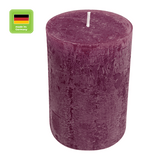 RUSTIC-Stumpenkerze Erika, WENZEL, 80/60 mm, Brenndauer ca. 25h, selbstverlöschend