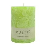 RUSTIC-Stumpenkerze Limone, WENZEL, 80/70 mm, Brenndauer ca. 34h, selbstverlöschend
