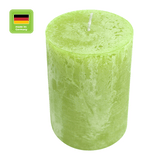 RUSTIC-Stumpenkerze Limone, WENZEL, 80/70 mm, Brenndauer ca. 34h, selbstverlöschend