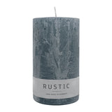 RUSTIC Kerze Anthrazit, 140/80 mm, WENZEL, 76h