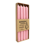 RUSTIC Stabkerzen Antikrosa, 250/22 mm, WENZEL, Brenndauer 10h, 4 St.