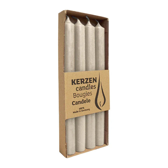 RUSTIC Stabkerzen Sahara, 250/22 mm, WENZEL, Brenndauer 10h, 4 St.