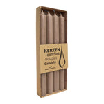 RUSTIC Stabkerzen Stein, 250/22 mm, WENZEL, Brenndauer 10h, 4 St.