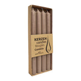 RUSTIC Stabkerzen Stein, 250/22 mm, WENZEL, 10h, 4 St.
