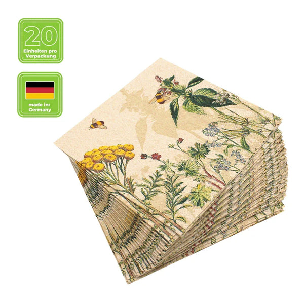 Alltags-Servietten Aus Papier, 2-lagig & Extra Saugfähig – Ideal Für Feiern, Hochzeiten Oder Einfach Jeden Tag (100 Stück, 43,2 X 43,2 Cm)