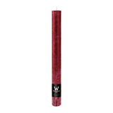 Marble Rustik Stabkerzen Bordeaux, Wiedemann, 250/35 mm, Brenndauer 25h, 12 St.