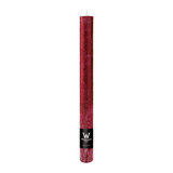 Marble Rustik Stabkerzen Bordeaux 280/35 mm – 30h Brenndauer
