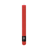Wiedemann Rustik Stabkerzen 250 x 35 mm in Rubin – Rußarm, durchgefärbt & ideal für stilvolle Dekoration