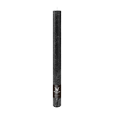 Marble Rustik Stabkerzen Schwarz 280/35 mm – 30h Brenndauer