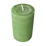 Wiedemann Rustik Stumpenkerze 130 x 78 mm in Aloe Vera – Rußarm, durchgefärbt & ideal für stilvolle Dekoration